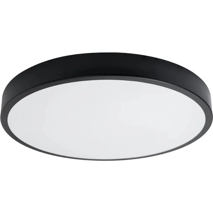 Sollux Lighting Plafondlamp Onyx - 6x60x60cm - LED - zwart - aluminium