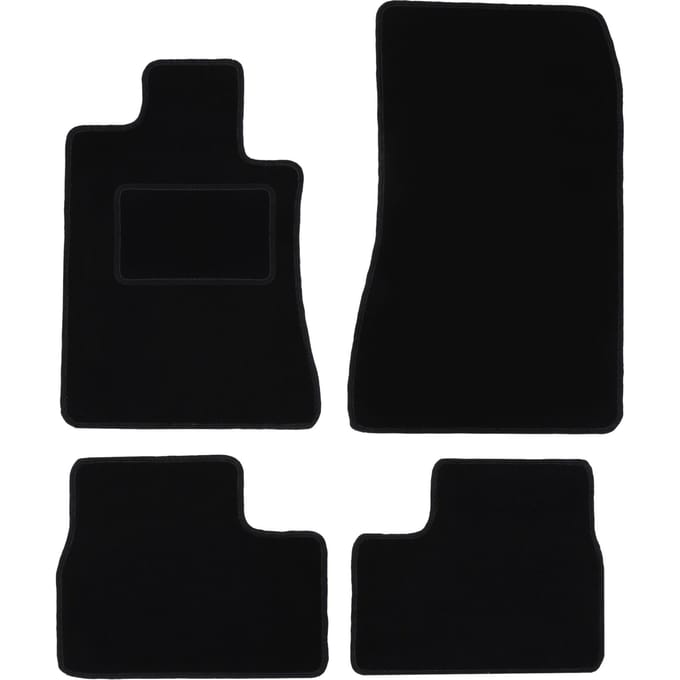 Zwarte veloursmatten voor: BMW 3 E30 sedan, stationwagen (1982-1994)