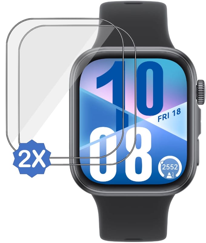 2x Screenprotector geschikt voor Huawei Watch Fit 4 - Folie Screen Protector