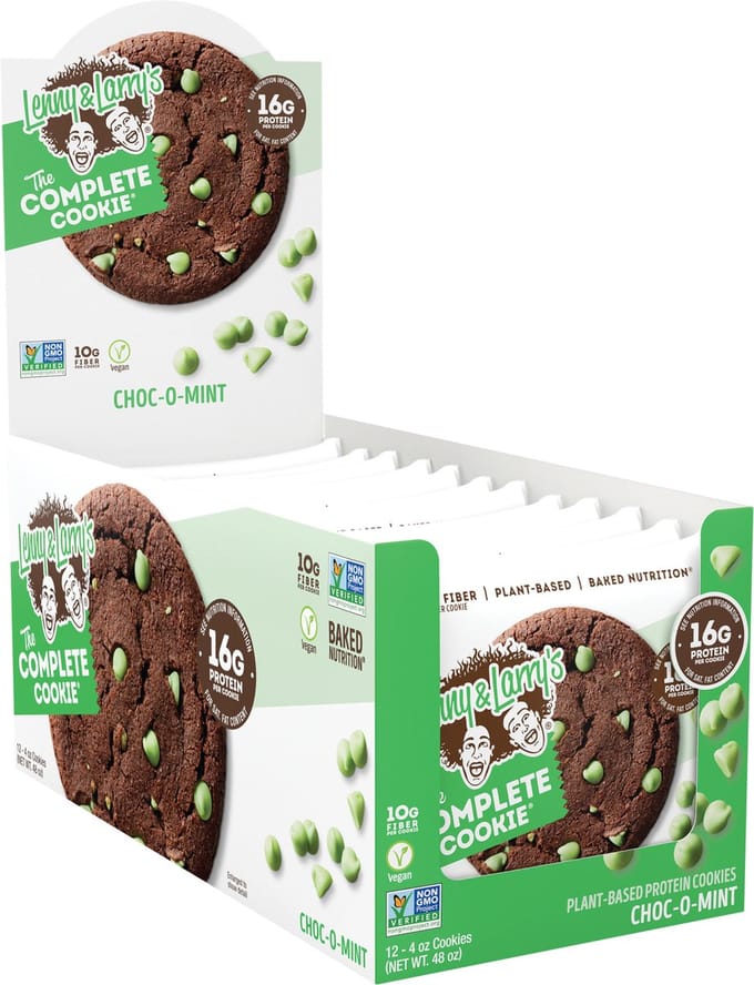 Lenny & Larry's The Complete Cookie (12x113g) Choc-o-Mint - Functionele voeding - Eiwit Snacks