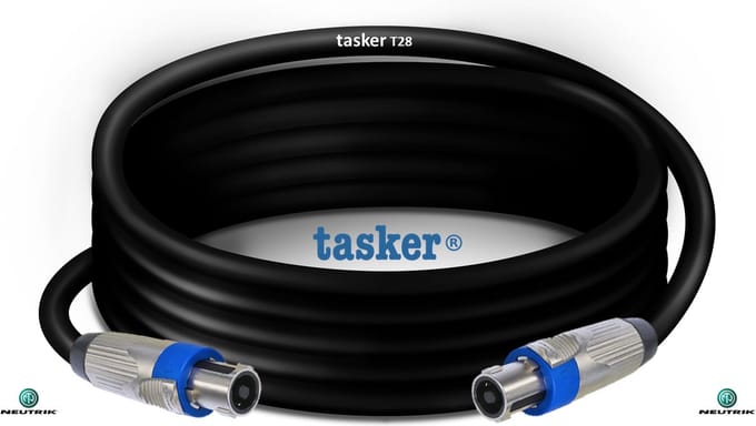 Tasker-Neutrik-Luidsprekerkabel-STSTT28ZW05-speakON-Geassembleerd- 5 meter
