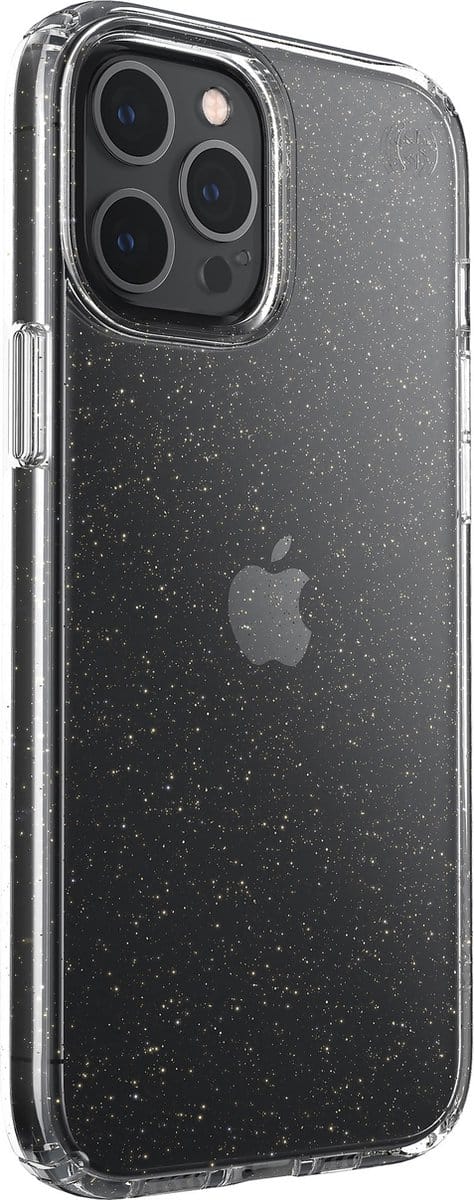 Speck Presidio Perfect Clear Glitter Apple iPhone 12 Pro Max Clear/Gold - with Microban