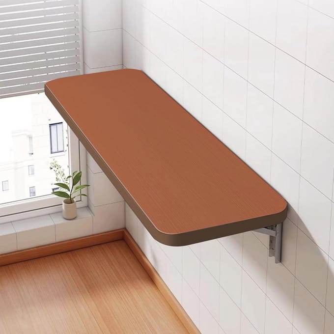 Inklapbare wandtafels voor keukens, opklapbare eettafel van massief hout