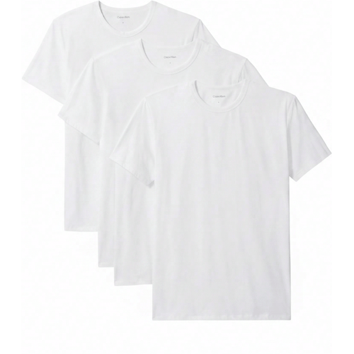Calvin Klein heren 3P O-hals shirts wit