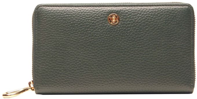 Esquire Leren portemonnee Alexandria Wallet Green donkergroen