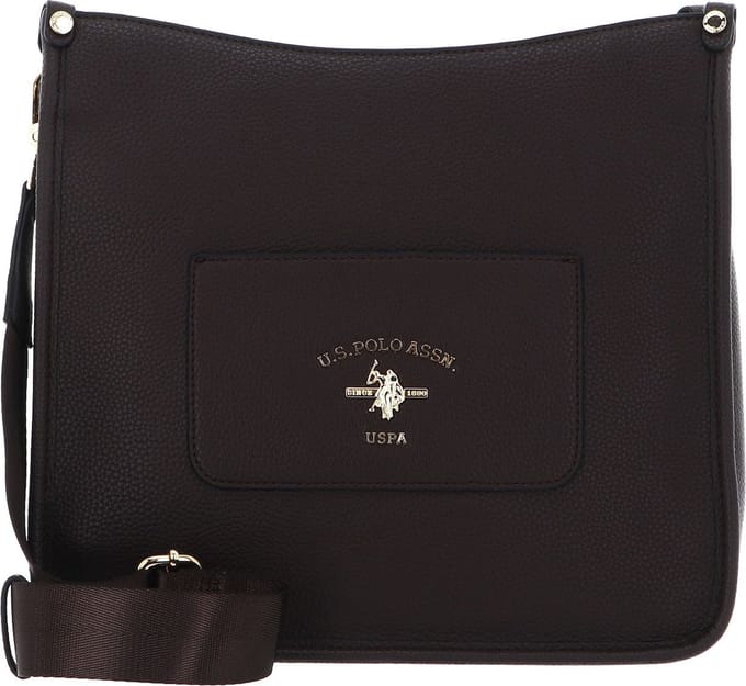 U.S. POLO ASSN. Schoudertas Stanford Hobo Dark Brown Donkerbruin