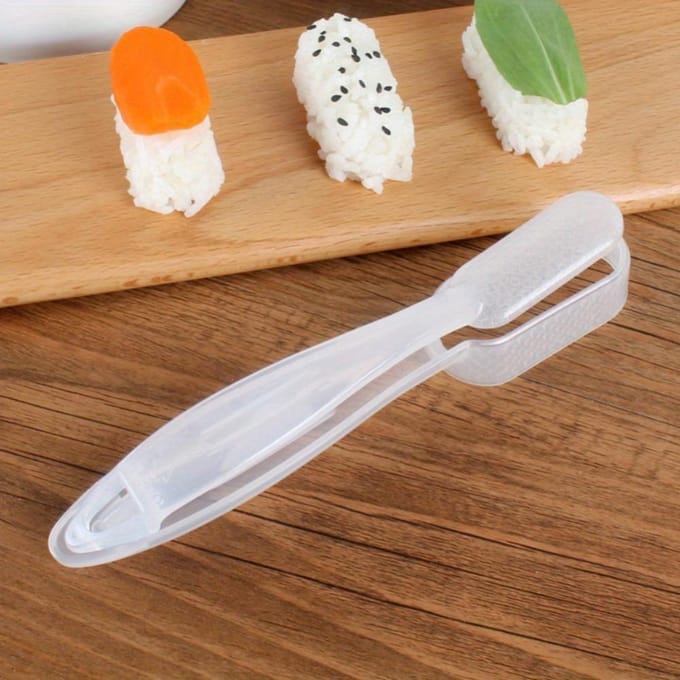 DIY Handheld Sushi Vorm Maken Enkele Oorlogsschip Rijstbal Vorm Commerciële Baby Japanse Keuken Rijst Oorlogsschip Bakgereedschap white