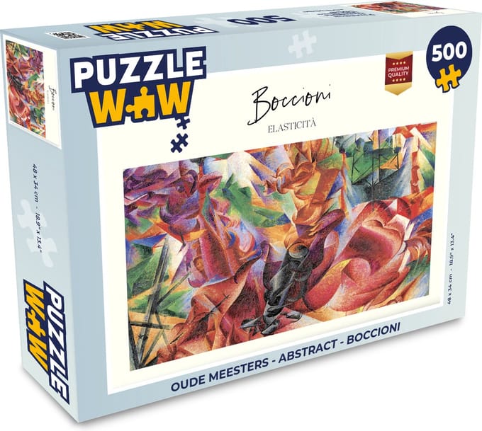 Puzzel Oude meesters - Abstract - Boccioni - Legpuzzel - Puzzel 500 stukjes