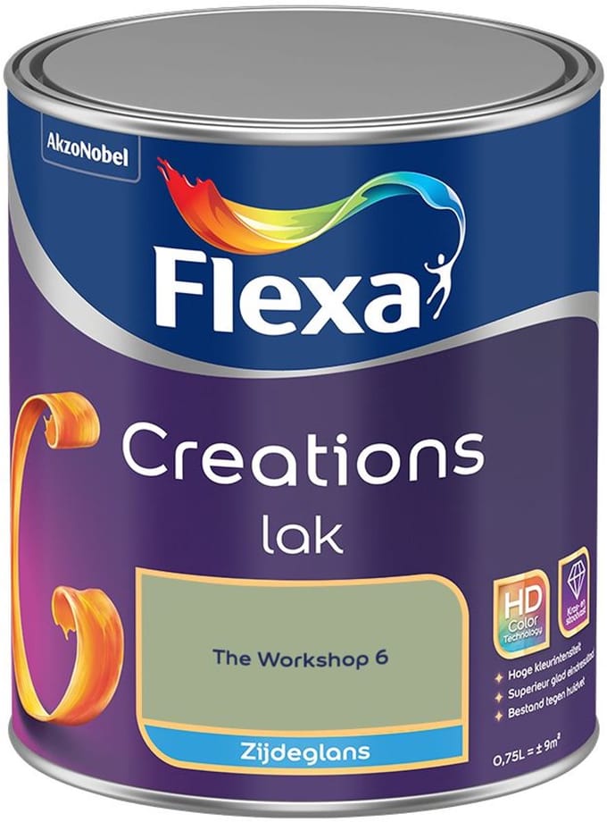 Flexa - Creations Lak Zijdeglans - The Workshop 6 - Mengverf - 750 Ml