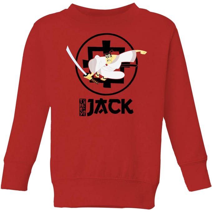 Samurai Jack They Call Me Jack Kids' Sweatshirt - Red - 122/128 (7-8 jaar)