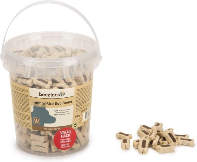 Beeztees lam en rijst duo bones 500 gram