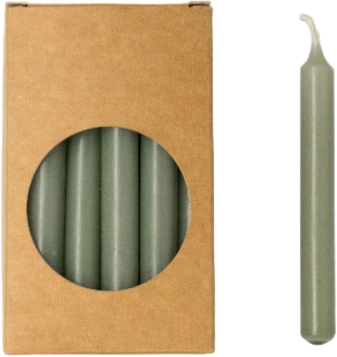 Rustik Lys - Eucalyptus - Potloodkaarsen Klein - 20 stuks - 1,2 x 10cm