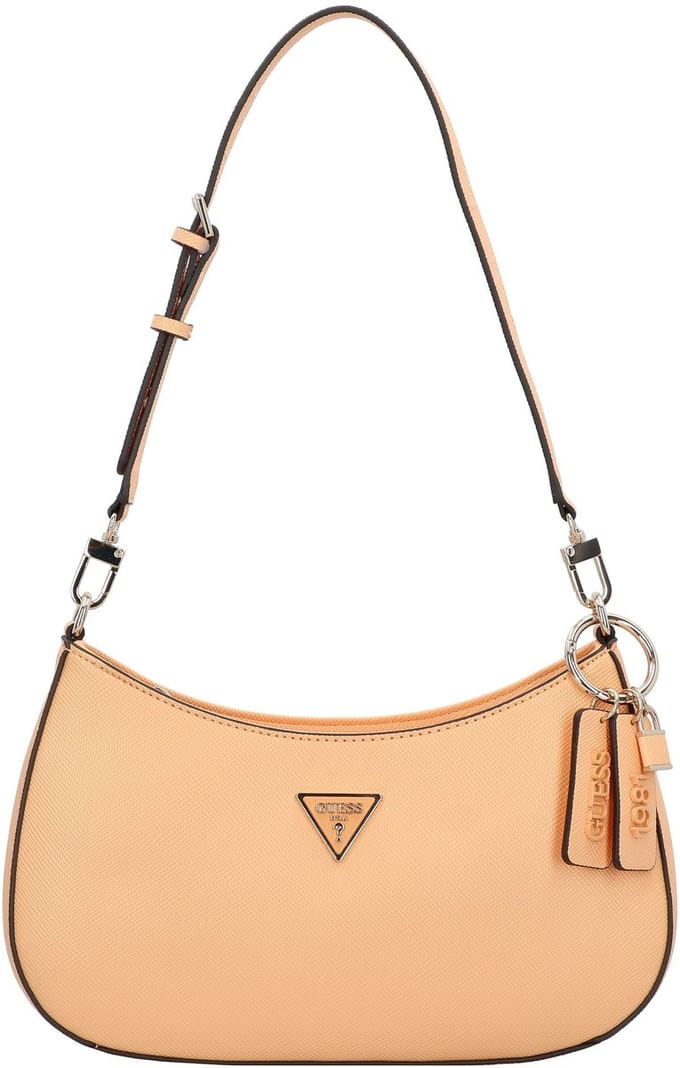 GUESS Schoudertas Noelle Top Zip Shoulder Bag Apricot Abrikoos