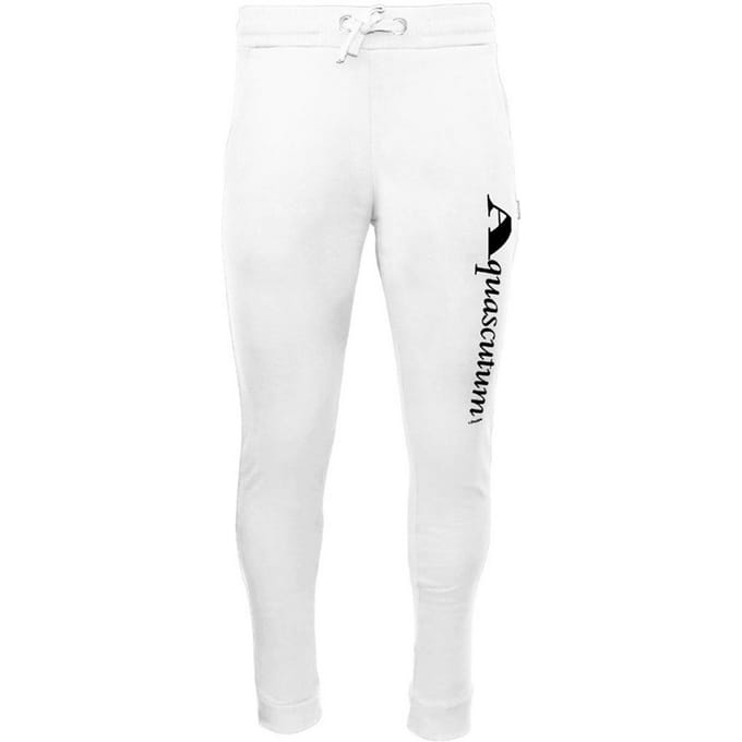 Aquascutum Heren Joggingbroek met logo (Wit)