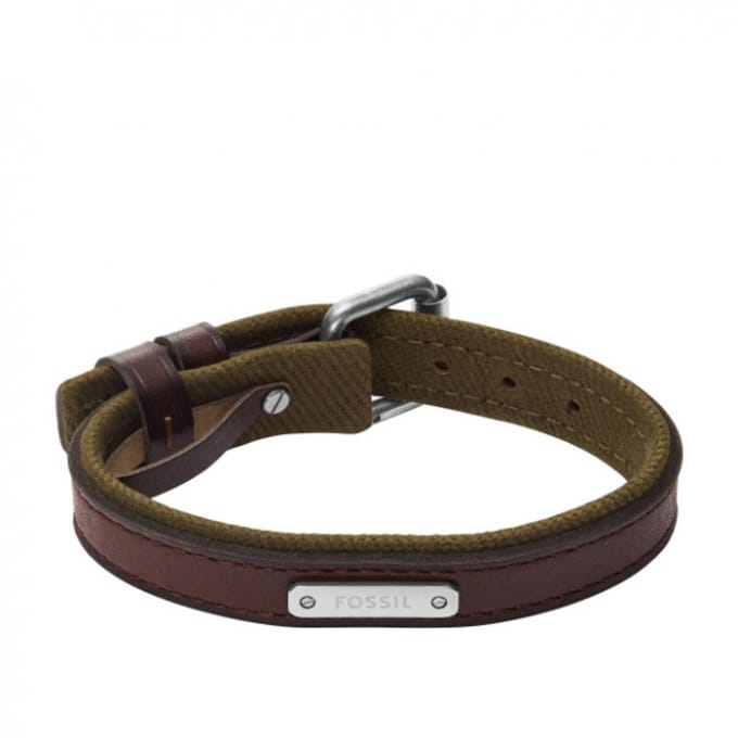 FOSSIL JA7315998 Heren Armband (sieraad) 28.20 cm - Bruin