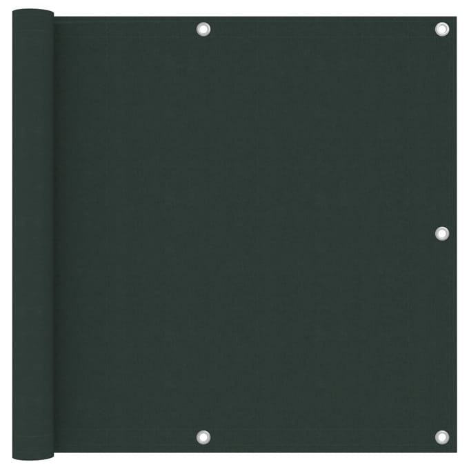 vidaXL - Balkonscherm - 90x600 - cm - oxford - stof - donkergroen