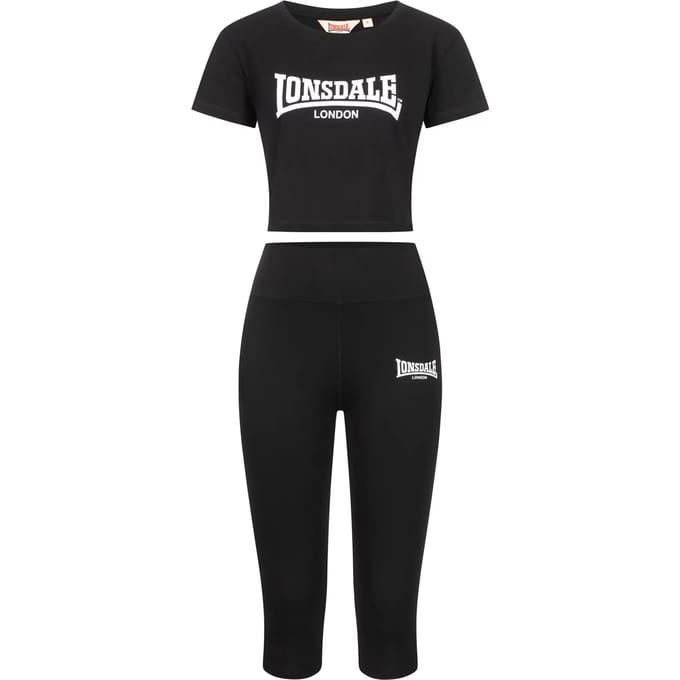 Set van T-shirt en legging voor dames Lonsdale Ixworth
