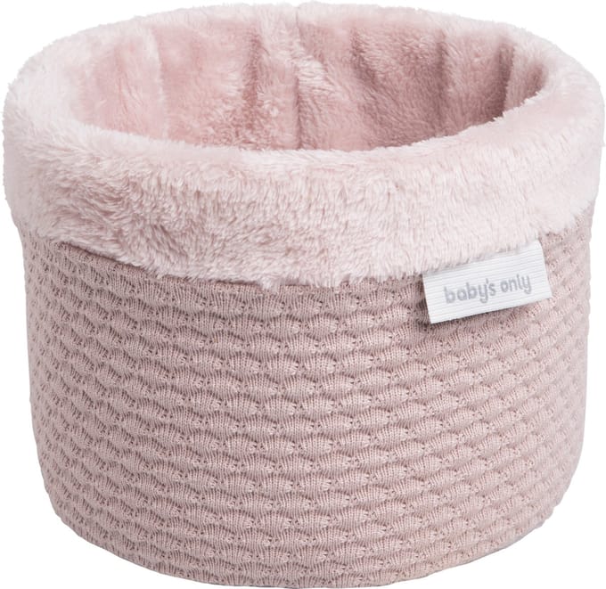 Baby's Only Gebreide commodemandje - Opbergmandje - Commode organizer - Babykamer accessoires Sky - Oud Roze