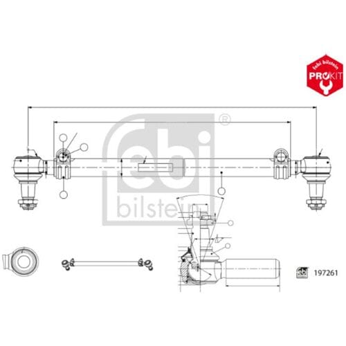 Stel trekstang FEBI BILSTEIN 197261