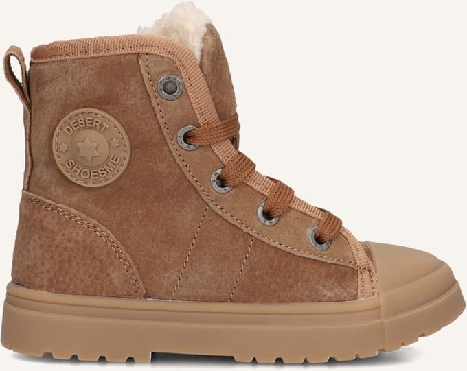 Veterboots | Jongens | Cognac | Schapenwol | Shoesme | Maat 33
