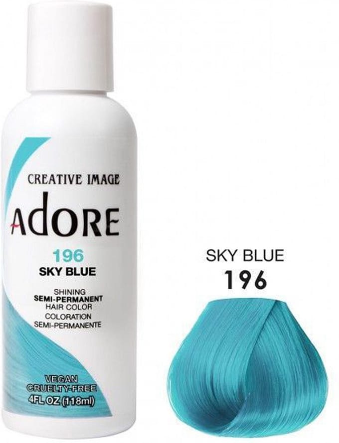 Semi Permanent Hair Color 196 - Sky Blue