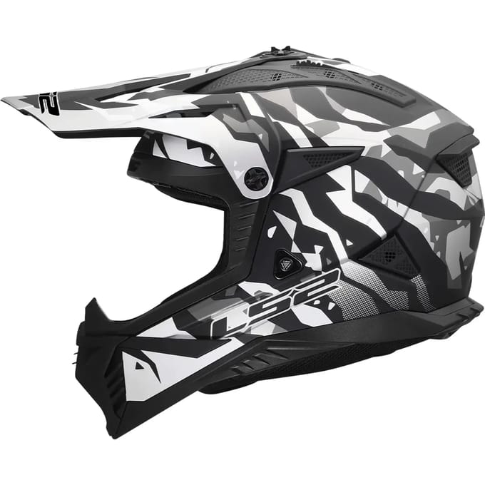 Motorhelm LS2 MX708 Fast II Grotesk