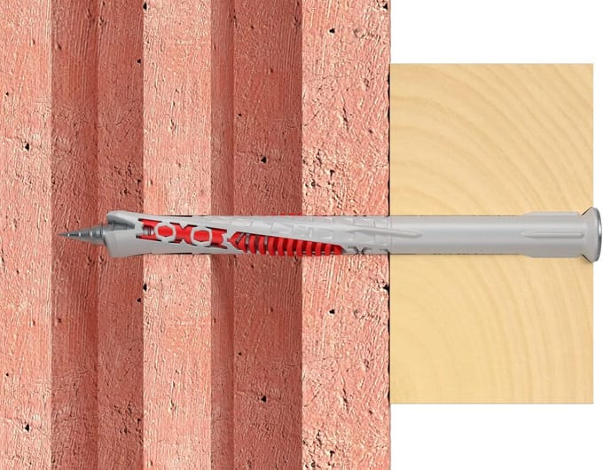 Universele pluggen - Expansieduvels - Veilig bevestigen - Randmontage mogelijk - 8x100mm - Rood