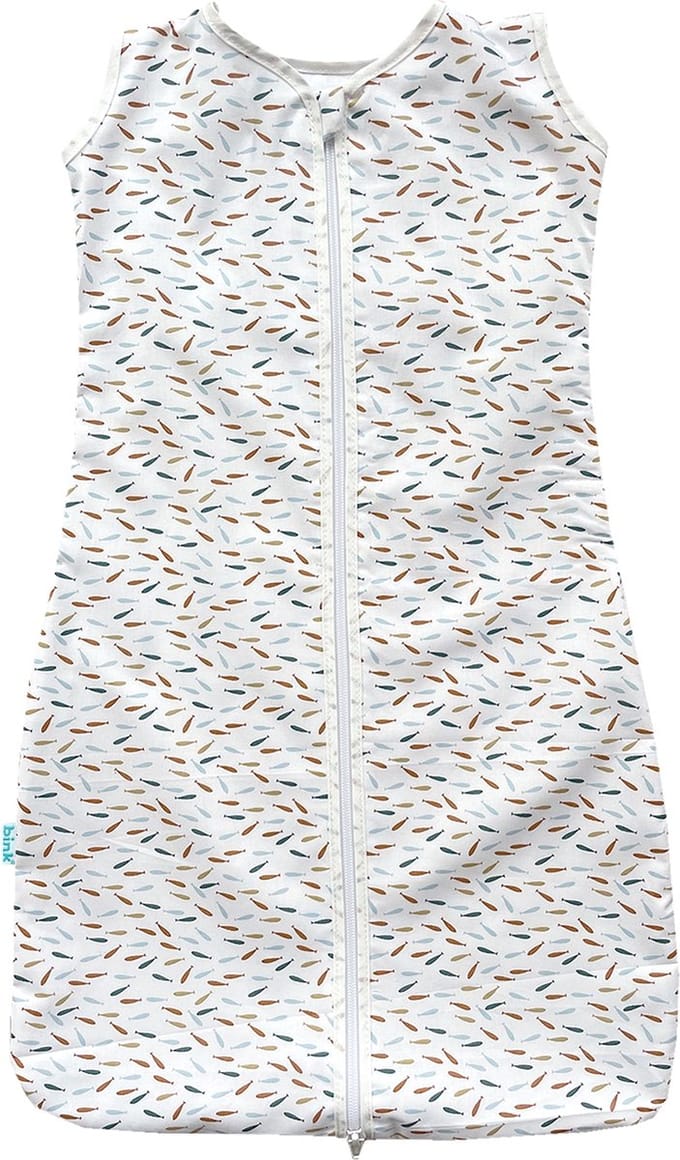 BINK Bedding Zomerslaapzak Fish Naturel 70 cm