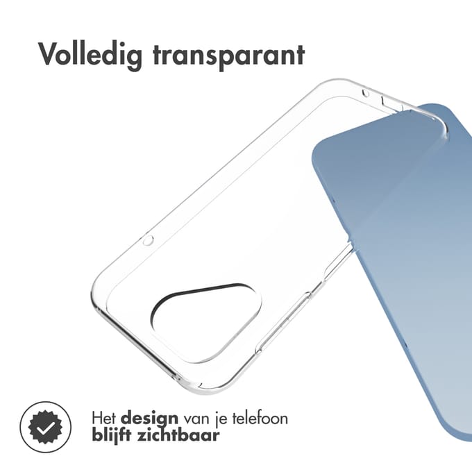 Accezz Hoesje - Geschikt voor Fairphone 5 - Clear Backcover - Transparant
