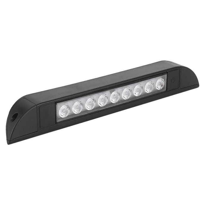 Bande LED pour intérieur de voiture 9 LED Étanche 4,5 W avec interrupteur Marche/Arrêt gray