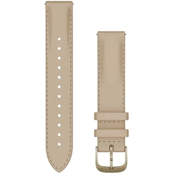 Garmin Leren bandje - Garmin 18 mm aansluiting - Sand