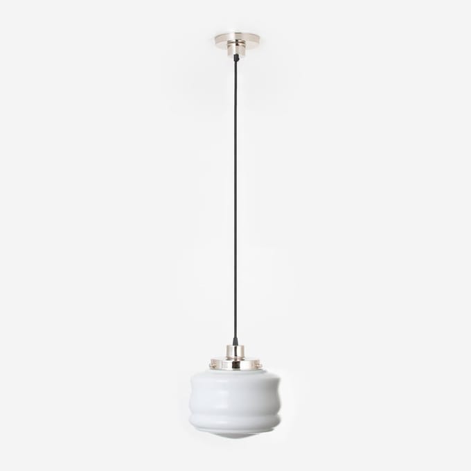Hanglamp aan snoer Bakery 20's Nikkel - Art Deco Trade
