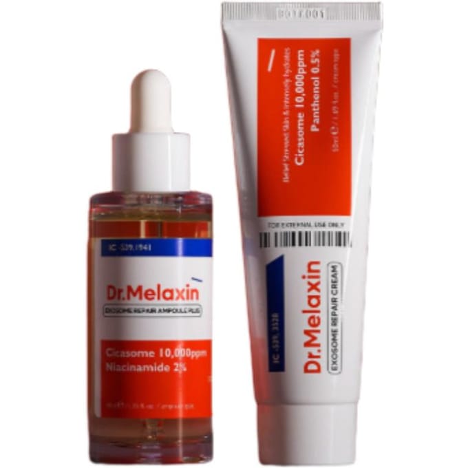 Dr. Melaxin Ensemble Exosome Problèmes Imperfections Crème & Ampoule Exosome Cica red