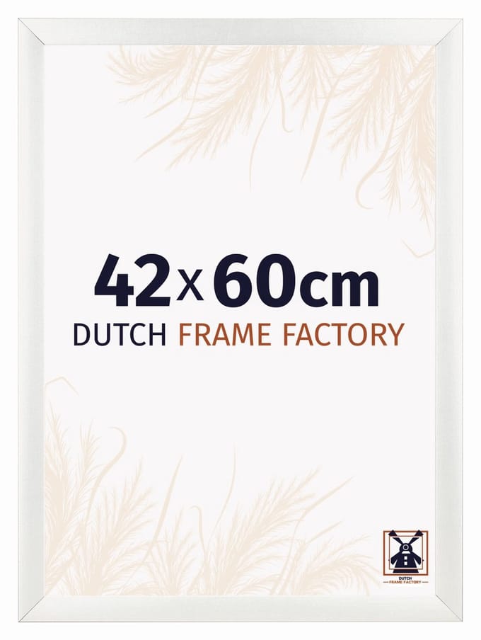 Fotolijst 42x60 cm - MDF - Wit Geveegd - Praag