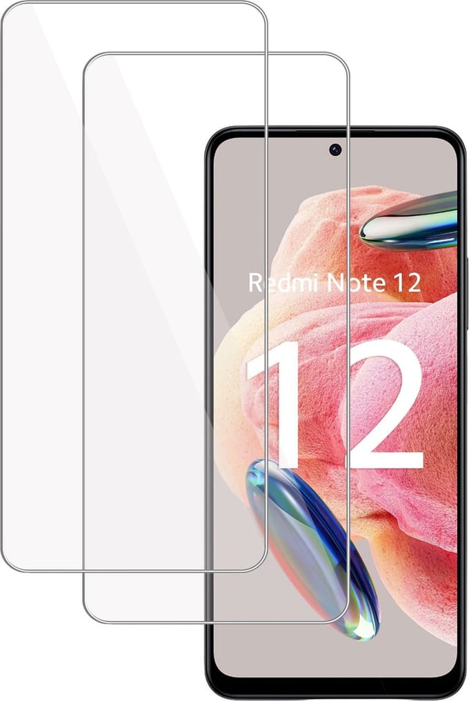 2x Screenprotector geschikt voor Xiaomi Xiaomi Redmi Note 12 Screenprotector – Gehard Glas - Proteqt+