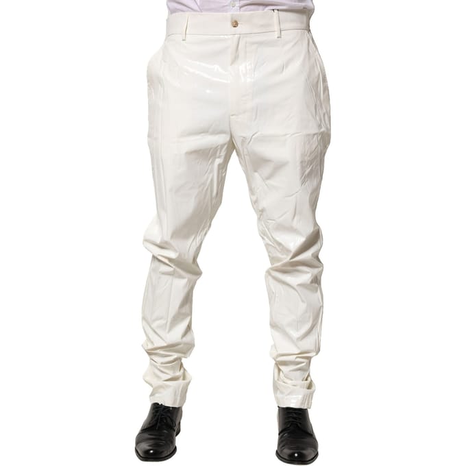 Vinyl Broek Slim Fit