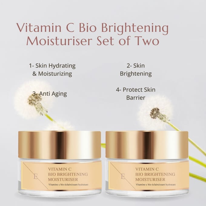 ErthSkin London 2 x Vitamine C Bio Brightening Moisturizer 1