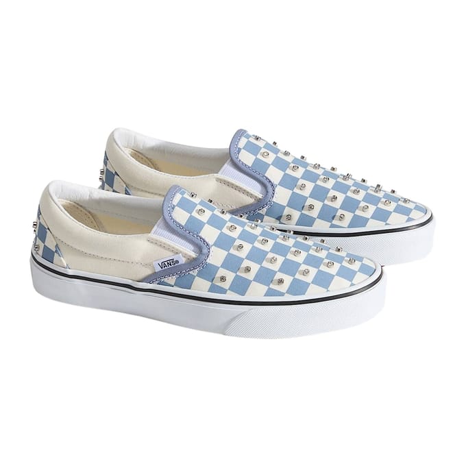 Vans Classic Slip-On Checkerboard Mushroom Sneakers Senior