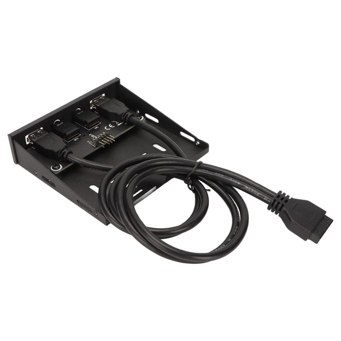USB Frontpaneel USB 3.0 4 Poorten Stabiele Overdracht Storingvrij Ondersteuning Hot Plugging 3,5 Inch Voorkant black