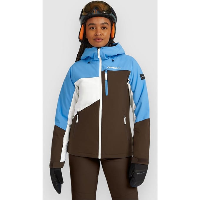 O´neill Fwc Cruz Triple Snow Jas Bruin,Blauw M Vrouw
