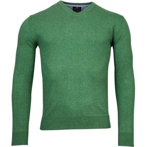 Baileys Trui V-Neck Single Knit Uni Pima Cotton Groen / male
