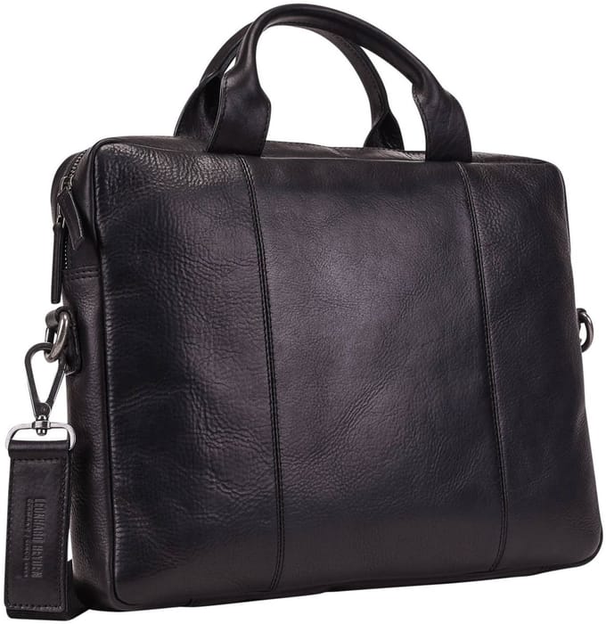 Leonhard Heyden Roma laptoptas 1-vaks 13 inch - Zwart