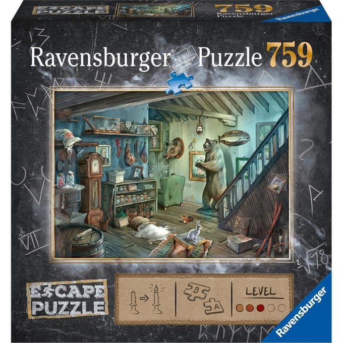 759 stukjes puzzel Ontsnap aan de kelder van terreur Ravensburger