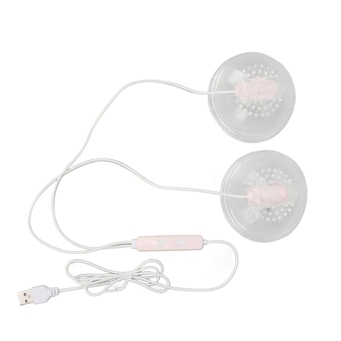 Postpartum Lactatie Massager Siliconen Borstvoeding 7 Sterkte Niveaus Massager met 2 Massagekoppen white