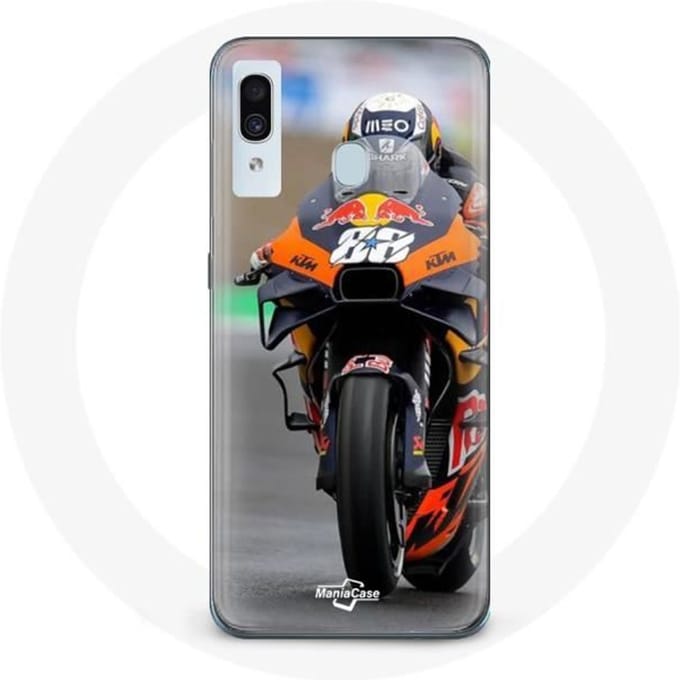 Coque - Maniacase - Samsung Galaxy A30 - Noir - Souple - Moto GP noir