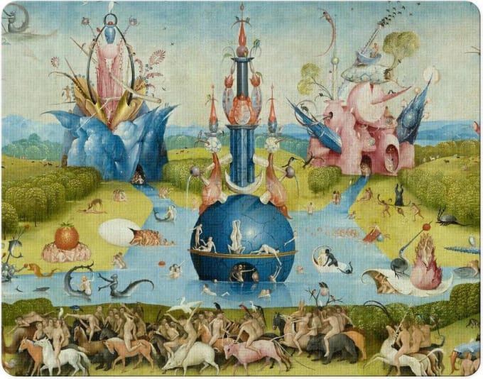 Muismat , Jheronimus Bosch, Tuin der Lusten