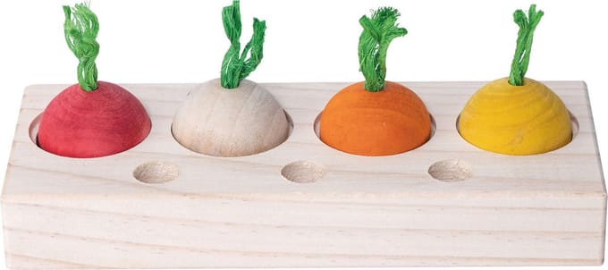 Quapas! Veggies Snack Puzzle Triangle - Speelgoed - 21x6x8.4 cm per stuk