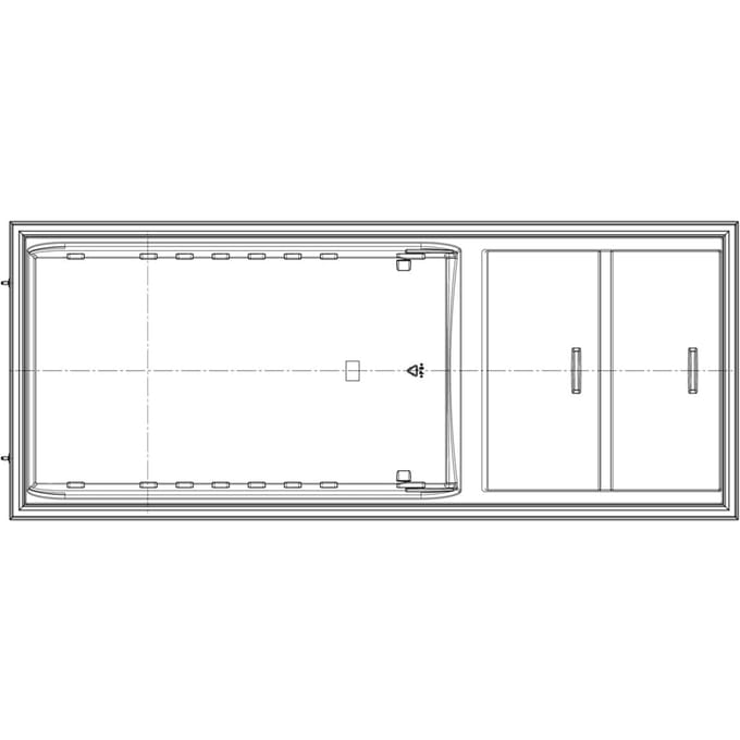 AEG Witte koelkastdeur - 538x1313.5mm 140209853013