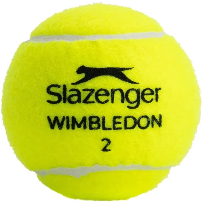 Slazenger S TB WIMBLEDON 4TIN Unisex Tennisballen - Geel