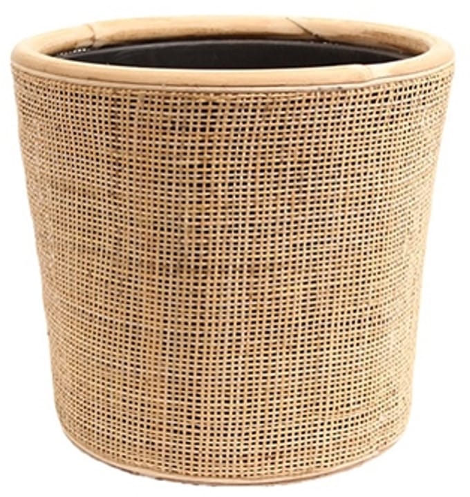 Drypot Rotan - Naturel - Groot - Rond - Ø38cm - Webbing - Giga Meubel